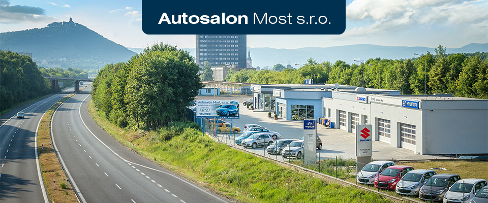 Provozovna Autosalon Most v ulici Nad Koridorem pod hradem Hněvín